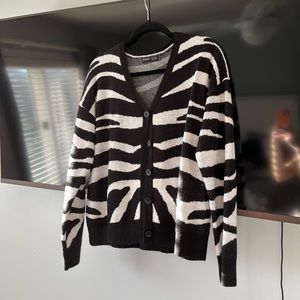 Never worn zebra cardigan!